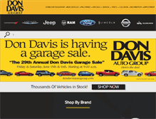 Tablet Screenshot of dondavisautogroup.com